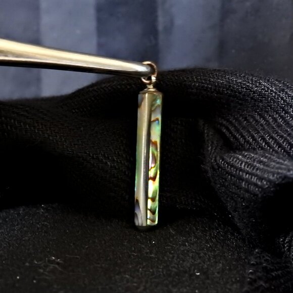 Dainty Colorful Abalone Gemstone Pendant - Small - Picture 8 of 9